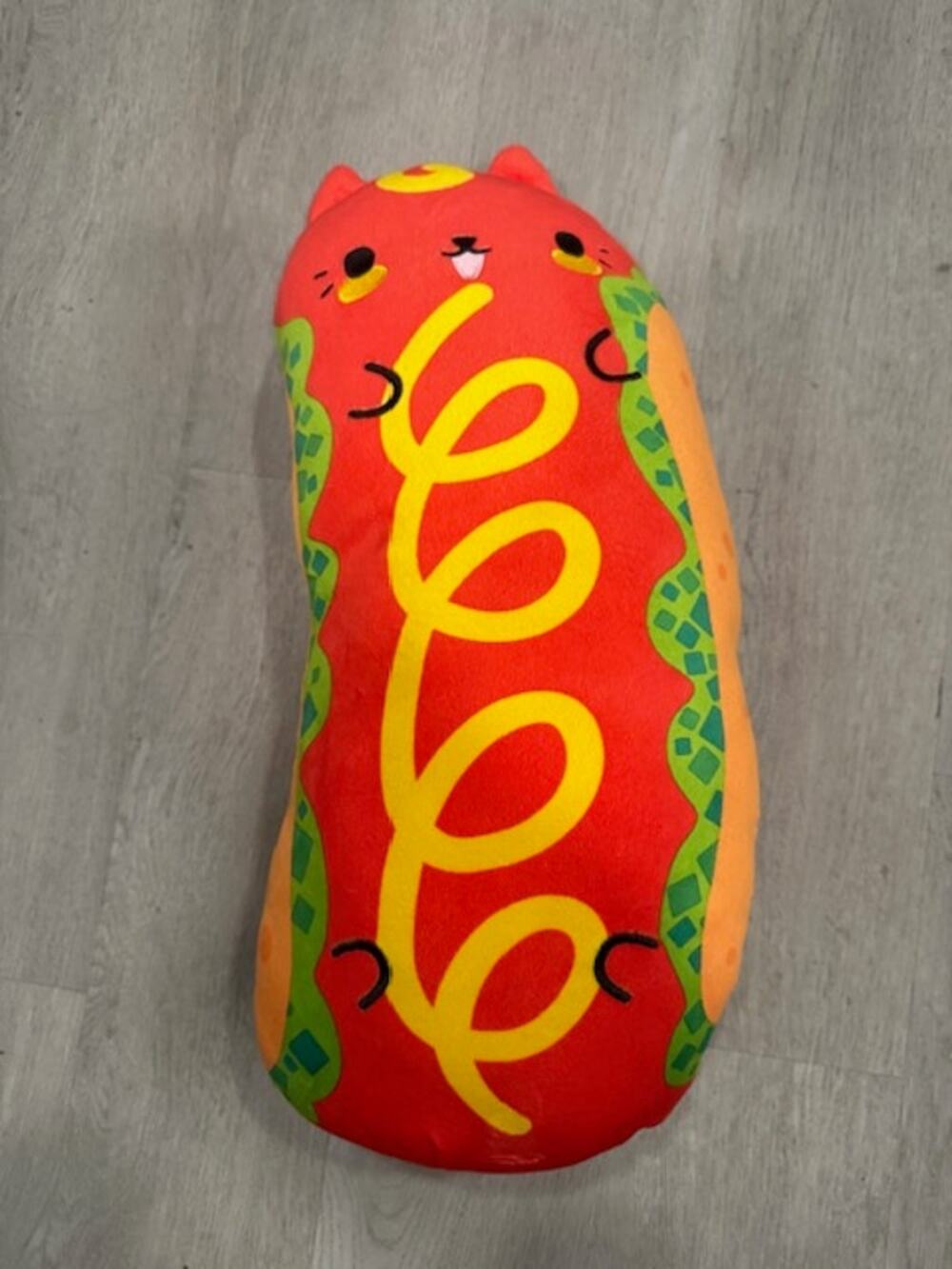 Cats vs Pickles 20" XL Kitty Dog Hugger Plush Rare Jumbo Hot Dog Cat